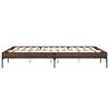 vidaXL Bed Frame Brown Oak Engineered wood and metal King Size Modern