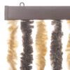 vidaXL Fly Curtain Dark Brown and Beige 39.4x90.6" Chenille