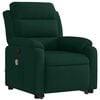 vidaXL Stand Up Massage Recliner Chair Dark Green
