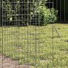 vidaXL Rabbit Cage Silver 400 x 78 x 78 cm Galvanised Steel