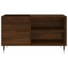 vidaXL Record Cabinet Brown Oak Engineered Wood Medium Record Cabinet