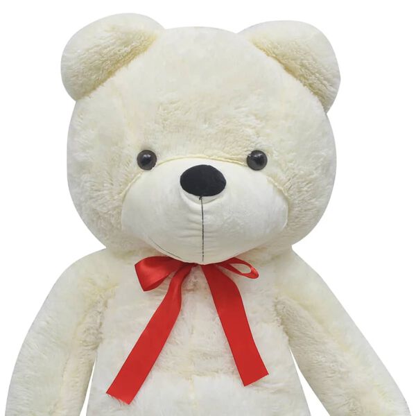 vidaXL XXL Soft Plush Teddy Bear Toy White 63"