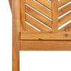 vidaXL Garden Dining Chair Set of 2 Natural Acacia Solid Acacia Wood