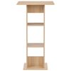 vidaXL Bar Table Oak Engineered Wood 23.6 x 23.6 x 43.3 in Bar Table