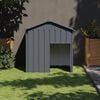 vidaXL Dog House Anthracite Galvanized steel 46.1 x 40.6 x 48.4 in Locks