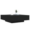 vidaXL Coffee Table Black Engineered wood Low Coffee Table Coffee Table