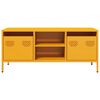 vidaXL TV Cabinet Mustard Yellow Cold-rolled Steel Medium TV Cabinet