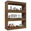 vidaXL Book Cabinet Brown Oak Engineered Wood Medium Book Cabinet