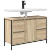 vidaXL Basin Cabinet Sonoma Oak Engineered Wood 35.4x13.6x23.6 in