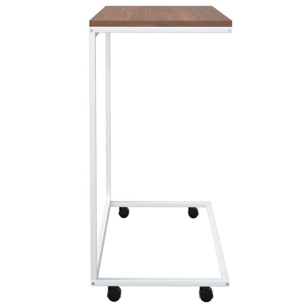 vidaXL Side Table White Engineered wood Small Portable Accent Table