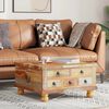 vidaXL Coffee Table Multicolored Reclaimed wood, MDF Medium Storage