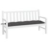 vidaXL Garden Bench Cushion Anthracite 100% Polyester 59.1x19.7x2.8 in