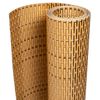 vidaXL Balcony Screen Light Brown 393.7x35.4" Poly Rattan