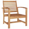 vidaXL Chair 2 pcs Brown 110 x 65 x 76.5 cm Solid Teak Wood