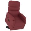vidaXL Stand Up Massage Chair Wine Red Faux leather, Foam, Iron, Plywood