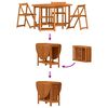 vidaXL Garden Table Folding 5 pcs Brown Solid Acacia Wood