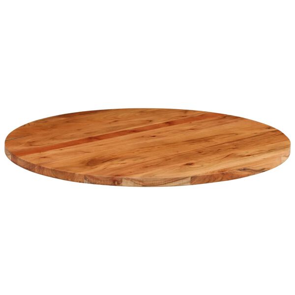 vidaXL Table Top Natural Acacia Solid acacia wood 27.6 in Diameter