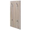 vidaXL Shoe Cabinet Oak and White Engineered Wood, Plastic, Aluminum Alloy