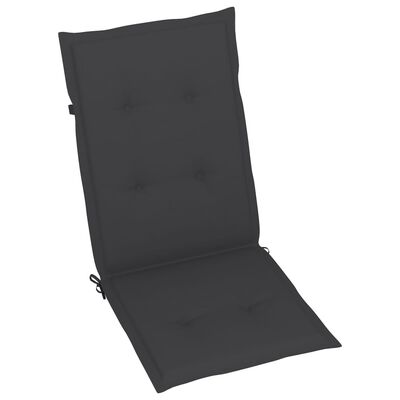 vidaXL Garden Chair Cushions 2 pcs Anthracite 47.2"x19.7"x1.2"