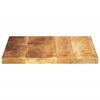 vidaXL Table Top 23.6"x23.6"x1" Square Solid Wood Rough Mango