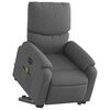 vidaXL Electric Stand Up Massage Recliner Chair Dark Gray
