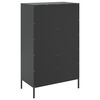 vidaXL Highboard Black Steel Large Highboard Rectangular Industrial