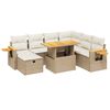 vidaXL Garden Sofa Set Beige