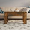 vidaXL Coffee Table Smoked Oak Engineered Wood 39.8 in x 19.3 in x 20.5 in