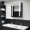 vidaXL Bathroom Cabinet Anthracite MDF Medium Bathroom Cabinet