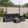 vidaXL Garden Sofa Set Black