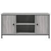 vidaXL TV Cabinet Grey Sonoma Engineered wood, Iron 39.4 x 15.7 x 19.7 in