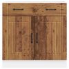 vidaXL Kitchen Base Cabinet Old Wood Engineered Wood Large