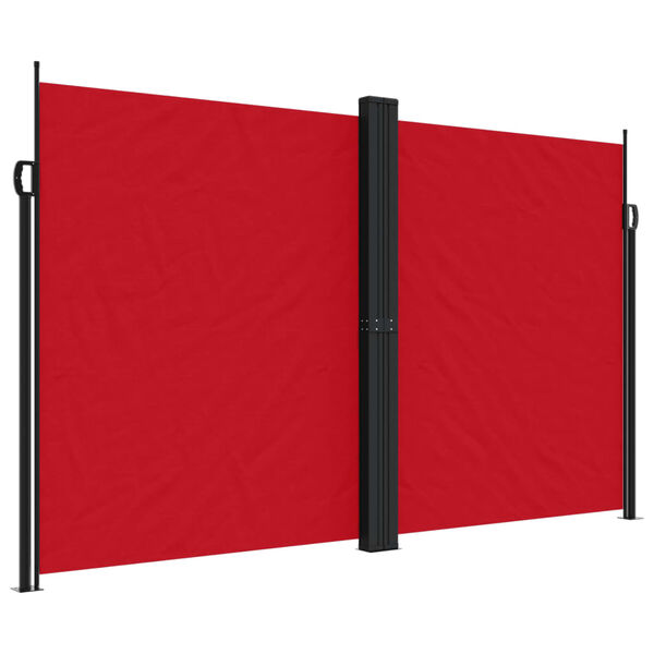 vidaXL Retractable Side Awning Red