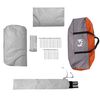 vidaXL Car Tent 4-Person Grey and Orange Waterproof