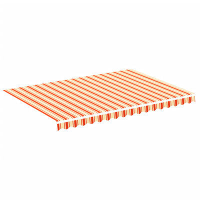 vidaXL Replacement Fabric for Awning Yellow and Orange 11.5'x8.2'