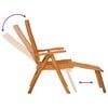 vidaXL Garden Chair Set of 2 Natural wood finish