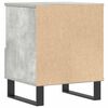 vidaXL Nightstand Set of 2 Concrete Grey Engineered Wood, Metal