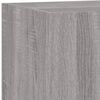 vidaXL TV Wall Cabinet Grey sonoma Engineered wood Medium