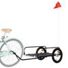 vidaXL Bike Trailer Black 49.6x24.8x13.4" Iron