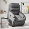 vidaXL Electric Stand Up Massage Recliner Chair Grey