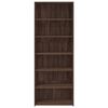 vidaXL Highboard Brown oak Engineered wood 27.6x16.1x72.8 in Highboard