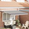 vidaXL Retractable Awning Manual Light Grey 137.80 x 98.43 in