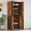 vidaXL Shoe Cabinet with Door Brown 80 x 35.5 x 180 cm Engineered wood