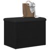 vidaXL Storage Bench with Storage Black oak 24.41 x 16.54 x 17.72 in