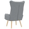 vidaXL Armchair Light Grey 27.17 x 29.13 x 36.61 in Fabric