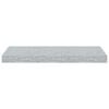 vidaXL Wall Shelf Set of 2 Concrete grey Honeycomb MDF, metal