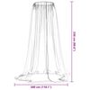 vidaXL Mosquito Net for Umbrella 220 Mesh Black &Phi;118.1x90.6"