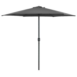 vidaXL Garden Parasol Anthracite Aluminum 8.9 ft diameter