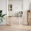 vidaXL Dog Gate Foldable 3 Panels 59.1 " Solid Wood Fir