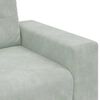 vidaXL Loveseat Sofa Light grey Velvet (100% polyester), Plywood, Steel